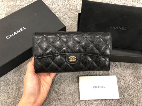 chanel caviar wallet price singapore|Long Wallets .